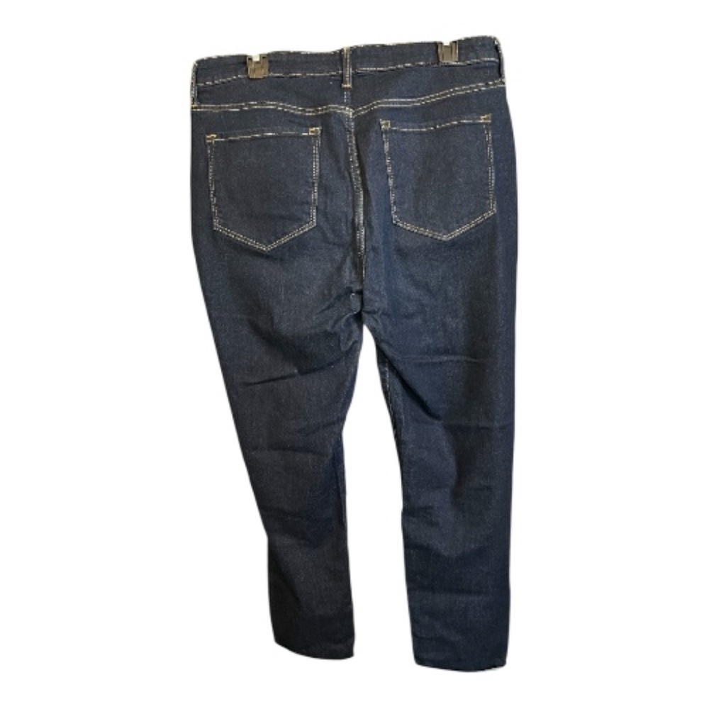 EUC Old Navy dark wash Rockstar super skinny high-rise jeans – size 14 - Picture 4 of 6